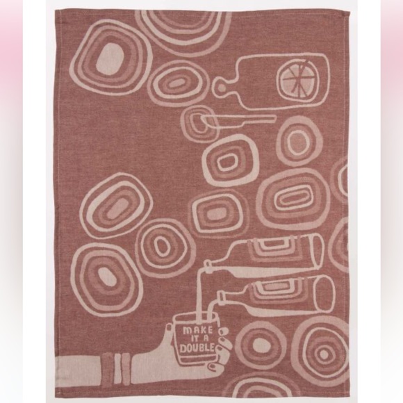 Blue Q Kitchen Nwt Make It A Double Cotton Dish Towel Blue Q Fun Housewarming Gift Poshmark